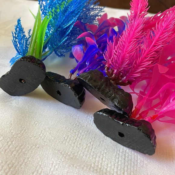 lot of 4 pc Artificial Seaweed Water Plants for Aquarium Plastic Fish Tank - Picture 6 of 7